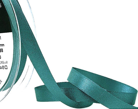 R0197 10mm Petrol Single Face Satin Ribbon by Berisfords