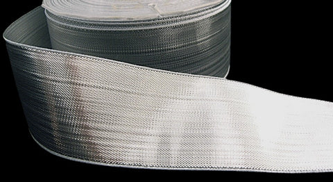 R1318 40mm Silver Smooth Metallic Lurex Ribbon