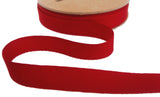 R1453 15mm Red Rustic Taffeta Seam Binding Ribbon Tape by Berisfords