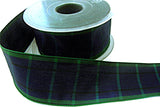 R1501 40mm Black Watch Polyester Tartan Ribbon by Berisfords