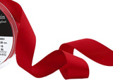 R2167 25mm Red Double Face Satin Ribbon by Berisfords