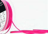 R2508 3mm Shocking Pink Double Face Satin Ribbon by Berisfords