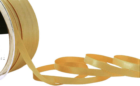 R2641 7mm Honey Gold Double Face Satin Ribbon by Berisfords