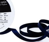 R2656 10mm Navy Double Face Satin Ribbon by Berisfords