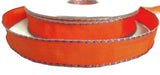 R2833 16mm Orange-Purple Blue Banded Edge Polyester Ribbon, Berisfords