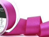 R2884 35mm Fuchsia Pink Double Face Satin Ribbon by Berisfords