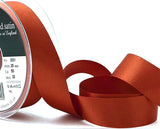 R3001 25mm Rust Double Face Satin Ribbon by Berisfords