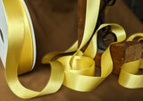 R3074 5mm Yellow Double Faced Satin Ribbon by Berisfords