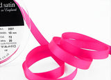 R3119 10mm Shocking Pink Double Face Satin Ribbon by Berisfords