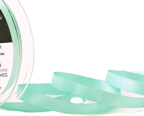 R3574 7mm Aqua Double Face Satin Ribbon by Berisfords