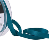 R3560 7mm Malibu Blue Double Face Satin Ribbon by Berisfords