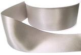 R3634 35mm Silver Grey Double Face Satin Ribbon by Berisfords