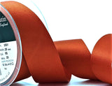 R3640 35mm Rust Double Face Satin Ribbon by Berisfords