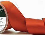 R3690 50mm Rust Double Face Satin Ribbon by Berisfords