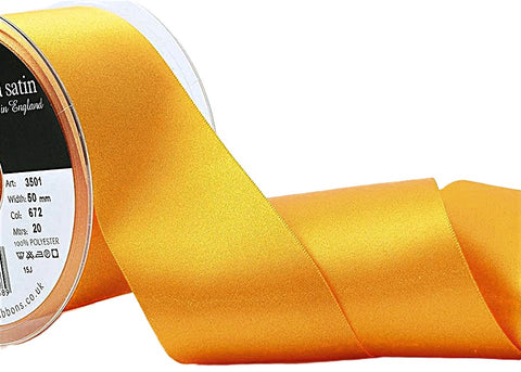 R3776 50mm Marigold Double Face Satin Ribbon by Berisfords