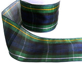 R4243 70mm Campbell Tartan Sheer Ribbon by Berisfords