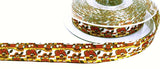 R5011 16mm Mixed Colour Flowery Printed Taffeta Ribbon by Berisfords