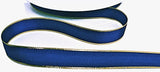 R5336 12mm Royal Blue Grosgrain Ribbon-Metallic Gold Edge, Berisfords