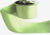 R5762 10mm Pale Lime Green Double Face Satin Ribbon by Berisfords