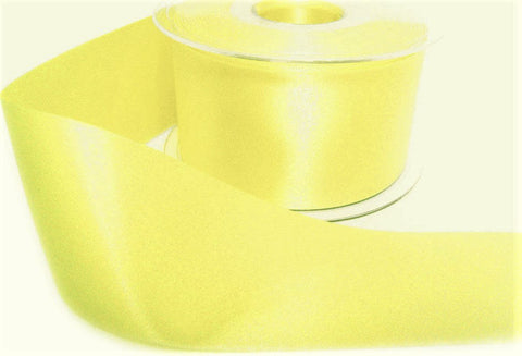 R5770 10mm Pale Lemon Double Face Satin Ribbon by Berisfords