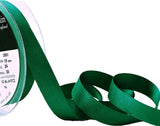 R6293 15mm Bottle Green Double Face Satin Ribbon by Berisfords