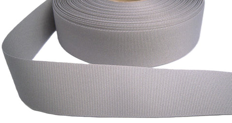 R6962C 25mm Pale Grey Polyester Grosgrain Ribbon by Berisfords