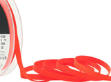 R7601 6mm Fluorescent Orange Polyester Grosgrain Ribbon by Berisfords