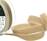 R8833 16mm Earth (Beige) Nylon Velvet Ribbon by Berisfords