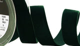 R8861 22mm Bottle Green Nylon Velvet Ribbon by Berisfords