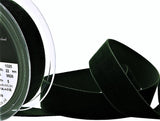 R8869 22mm Olive (Deepest Green) Nylon Velvet Ribbon by Berisfords