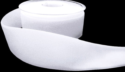 R8972 36mm White Nylon Velvet Ribbon by Berisfords