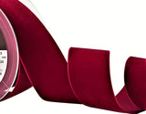 R9224 36mm Wine Nylon Velvet Ribbon by Berisfords