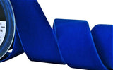 R9102 50mm Royal Blue Nylon Velvet Ribbon by Berisfords