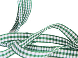 R9343 10mm Hunter Green Polyester Gingham Ribbon by Berisfords