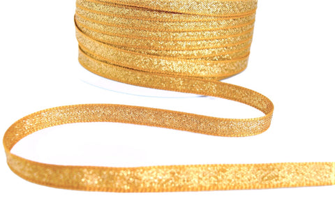 R9469 7mm Dark Gold Metallic Lame Ribbon by Berisfords