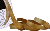 R9498 10mm Honey Gold-Metallic Gold Glitter Satin Ribbon, Berisfords