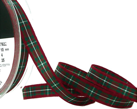 R9555 10mm MacGregor Tartan Polyester Ribbon by Berisfords