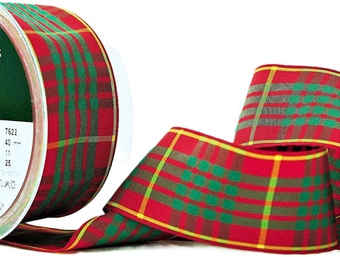 R9586 40mm Cameron Tartan Polyester Ribbon by Berisfords