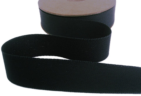 R9850 25mm Dark Grey Rustic Taffeta Seam Binding Ribbon, Berisfords