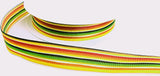 R9857 17mm Multi-Colour Striped Single Face Taffeta Ribbon, Berisfords