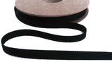R9858 7mm Black Rustic Taffeta Seam Binding Ribbon by Berisfords