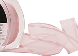 R9928 25mm Pink Azalea Satin Edge Sheer Elegance Ribbon, Berisfords