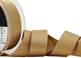 R9929 25mm Honey Gold-Metallic Gold Glitter Satin Ribbon Berisfords