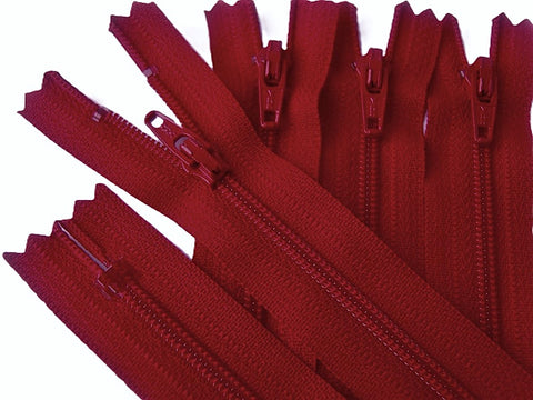 Z0017 YKK 15cm Red Nylon No.3 Closed End Zip