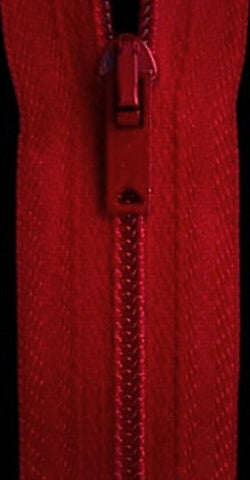 Z0234 51cm Red Nylon No.3 Closed End Zip