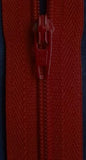 Z0240 YKK 51cm Flame Red Nylon No.3 Closed End Zip