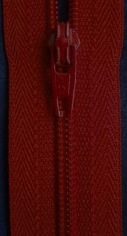 Z0240 YKK 51cm Flame Red Nylon No.3 Closed End Zip