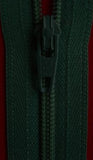 Z0259 YKK 56cm Hunter Green Nylon No.3 Closed End Zip