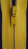 Z0303 56cm Buttercup Nylon No.3 Closed End Zip