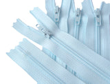 Z0371 YKK 46cm Sky Blue Nylon No.3 Closed End Zip